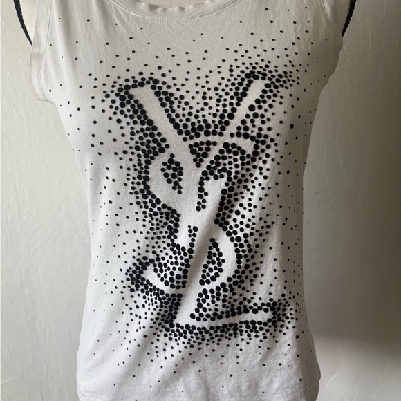 YSL White and Black Tank Top - Size Small - Picture 4 of 7